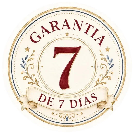 Selo ilustrado Garantia de 7 dias